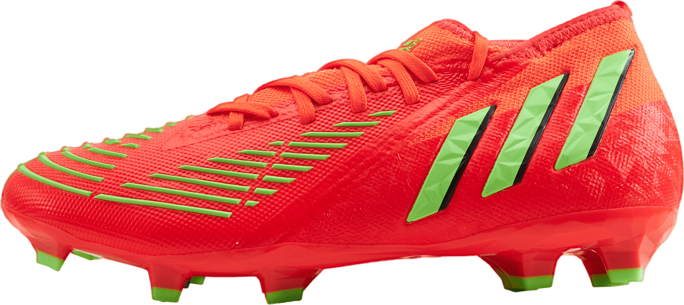 Predator Edge.2 Firm Ground Boots Solar Red / Solar Green / Core Black, Male, Topánky, Futbalové topánky, Futbal, Červená, EU 46