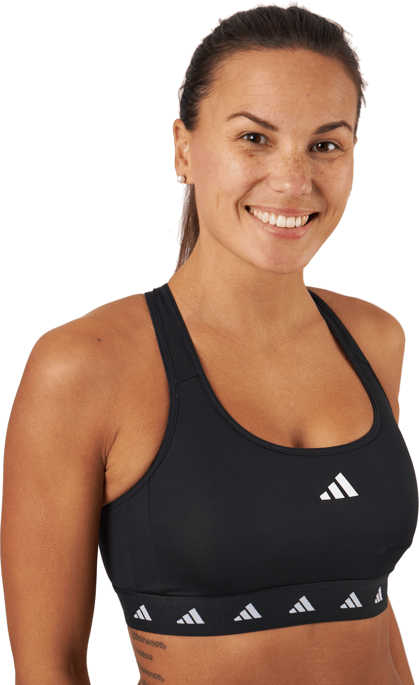 Powerreact Training Medium-Support Techfit Bra Black, Female, Kläder, Sport-BH, Träning, Svart, S D/D