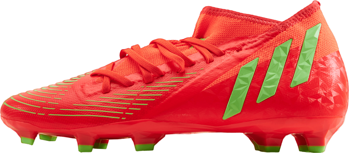 Predator Edge.3 Firm Ground Boots Solar Red / Team Solar Green / Core Black, Male, Shoes, Football shoes, Soccer, Red, UK 10,5