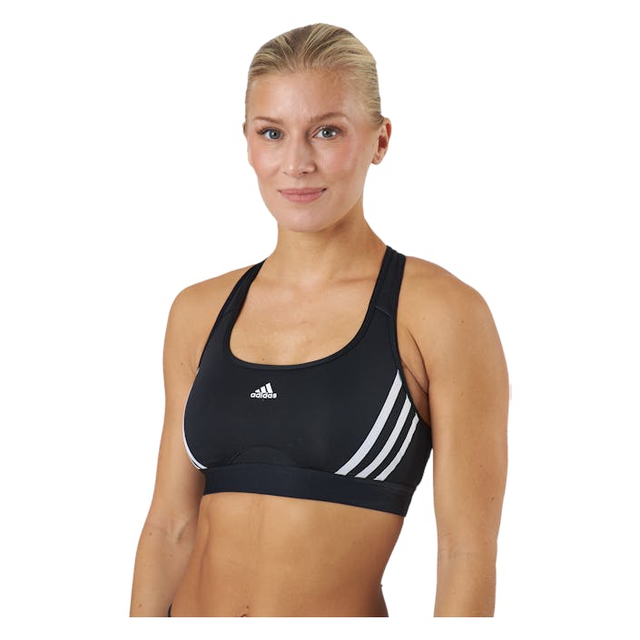 Pwr Ms 3s Black/white, Female, Abbigliamento, Reggiseno sportivo, In esecuzione, Nero, XS