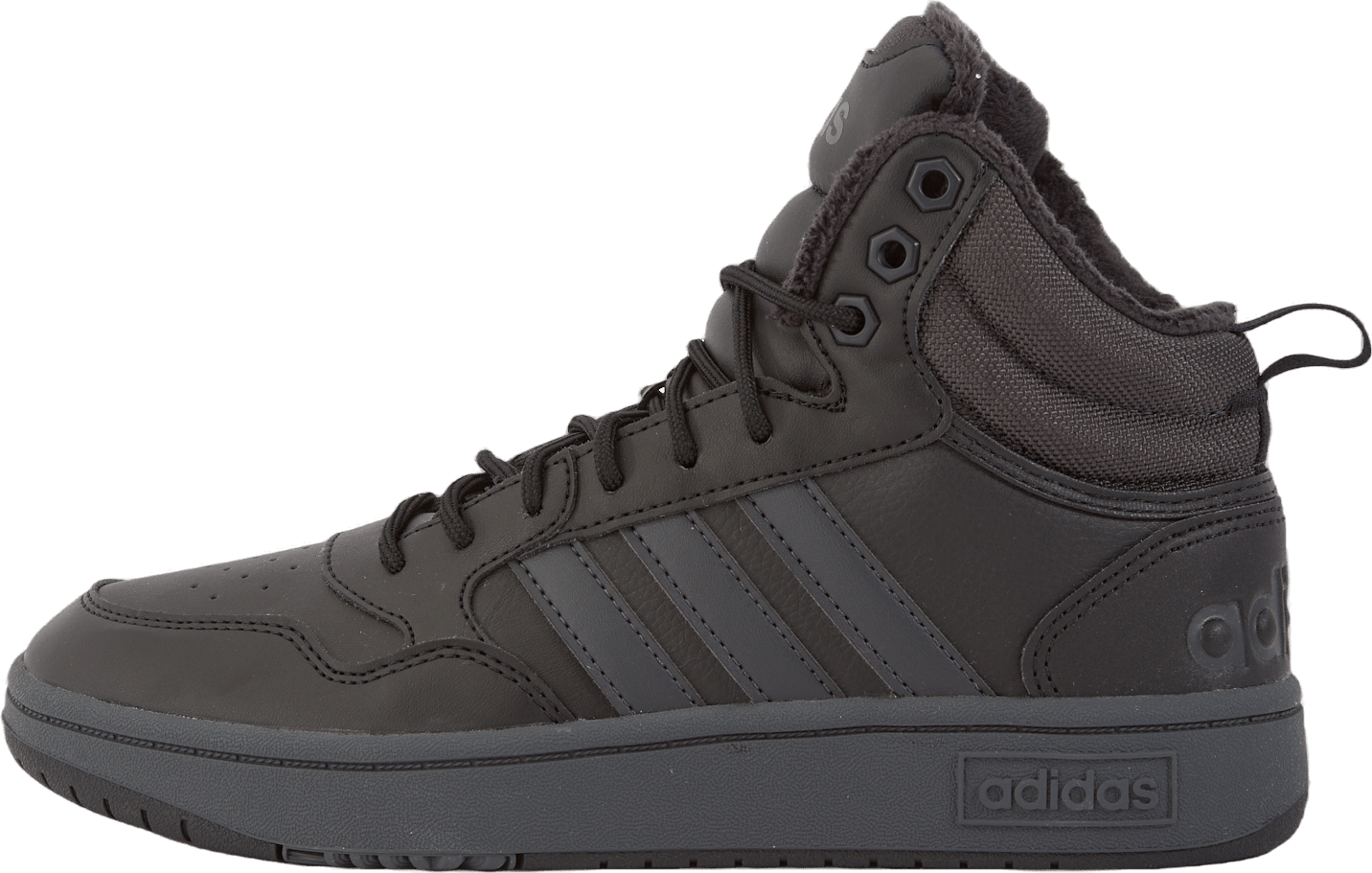 Hoops 3.0 Mid Wtr Cblack/carbon/ftwwht, Male, Chaussures, Baskets, Basketball, Noir, EU 46