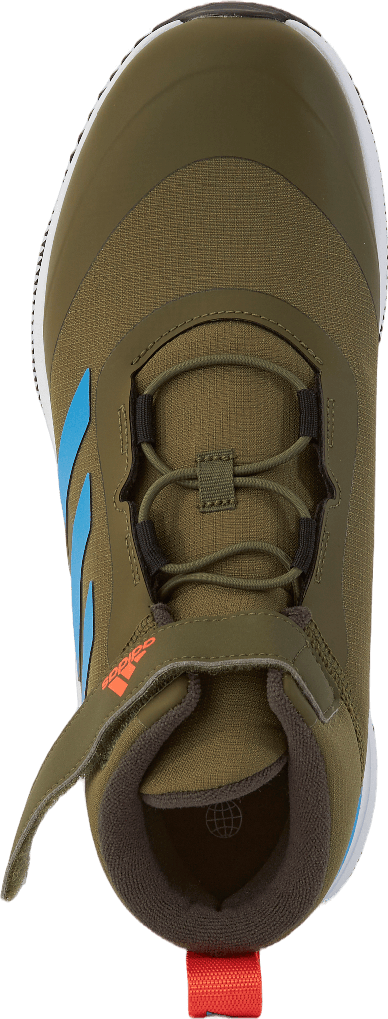 Fortarun All Terrain Cloudfoam Sport Running Elastic Lace and Top Strap Shoes Focus Olive / Pulse Blue / Shadow Olive - Bild 5