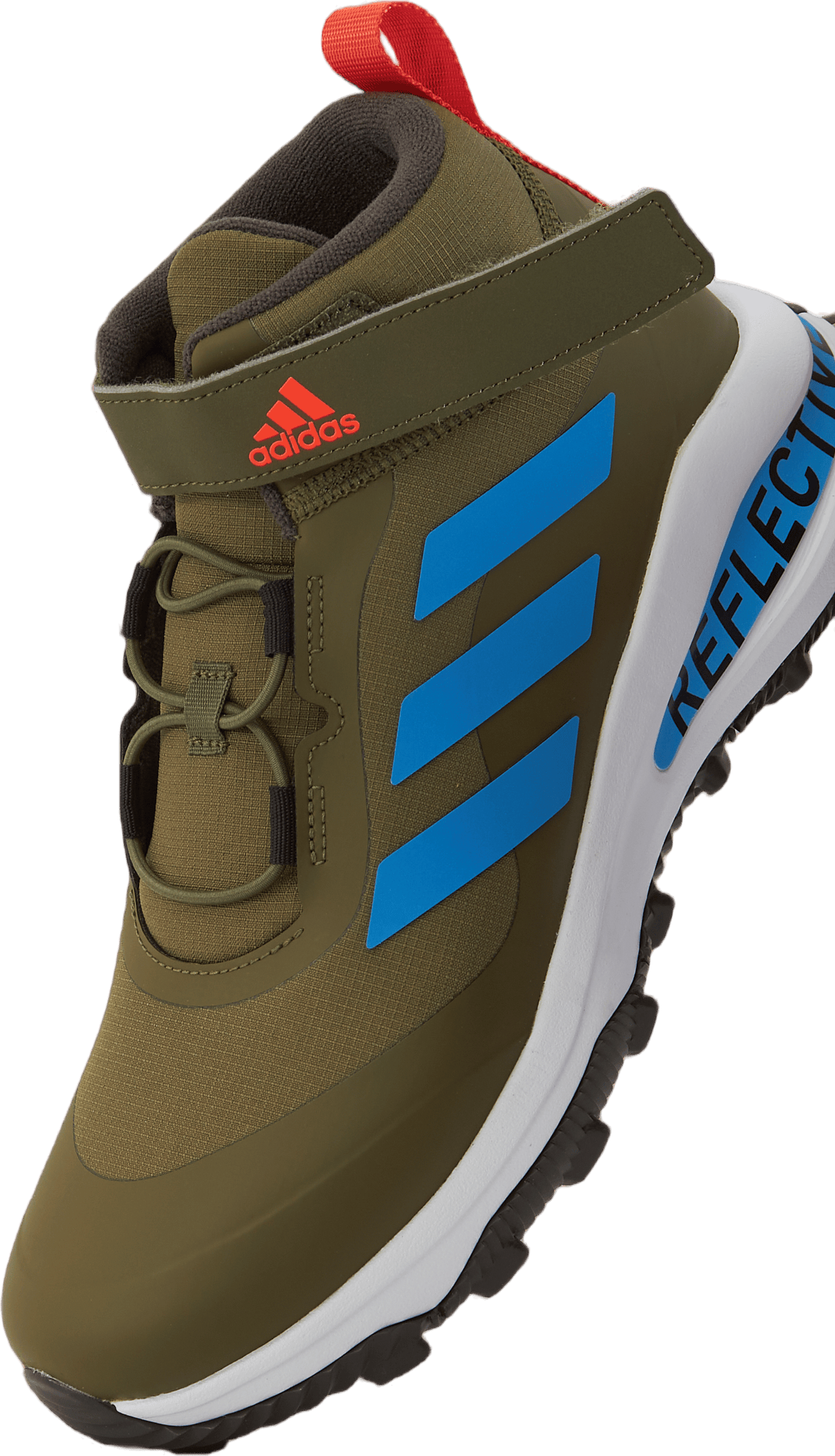 Fortarun All Terrain Cloudfoam Sport Running Elastic Lace and Top Strap Shoes Focus Olive / Pulse Blue / Shadow Olive - Bild 6