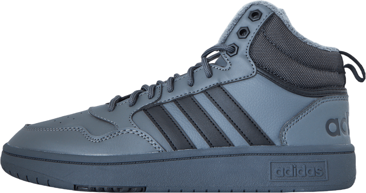 Hoops 3.0 Mid Lifestyle Basketball Classic Fur Lining Winterized Shoes Grey Five / Core Black / Carbon, Female, Schoenen, Sneakers, EU 42