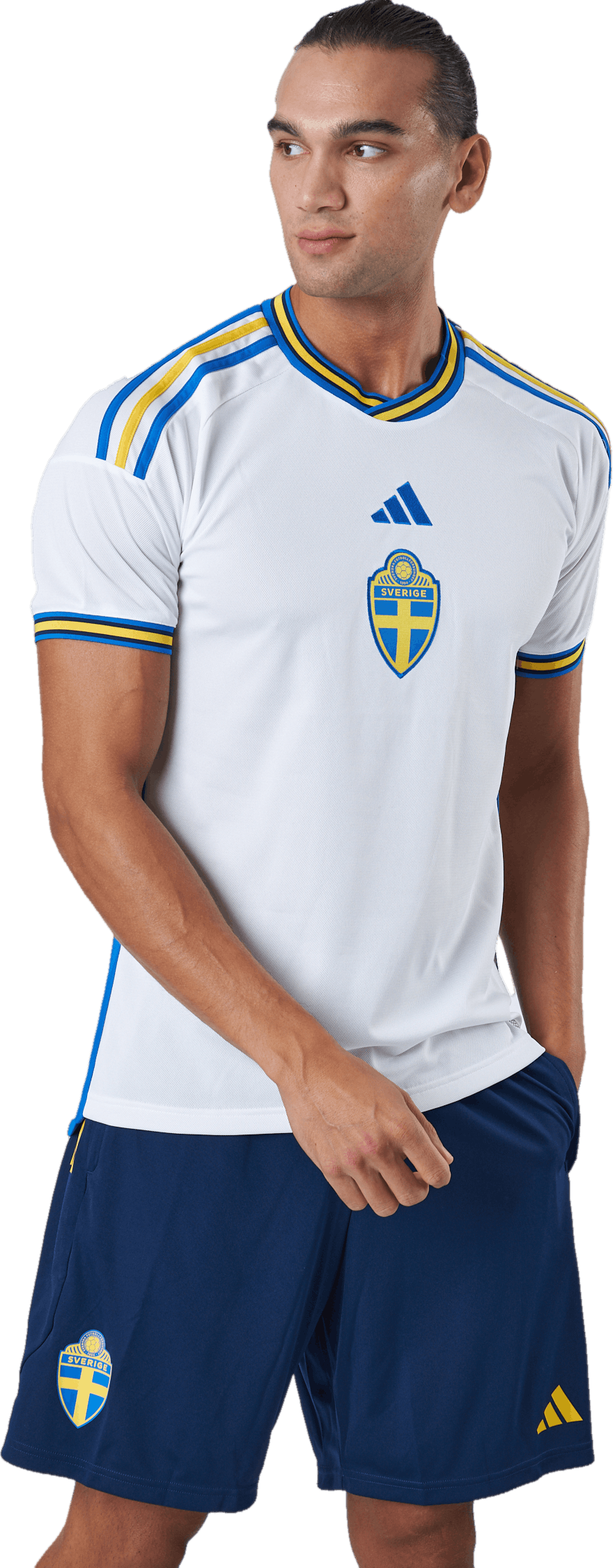 Svff A Jsy White/globlu, Male, Odzież, Podkoszulek, Piłka nożna, Biały, S