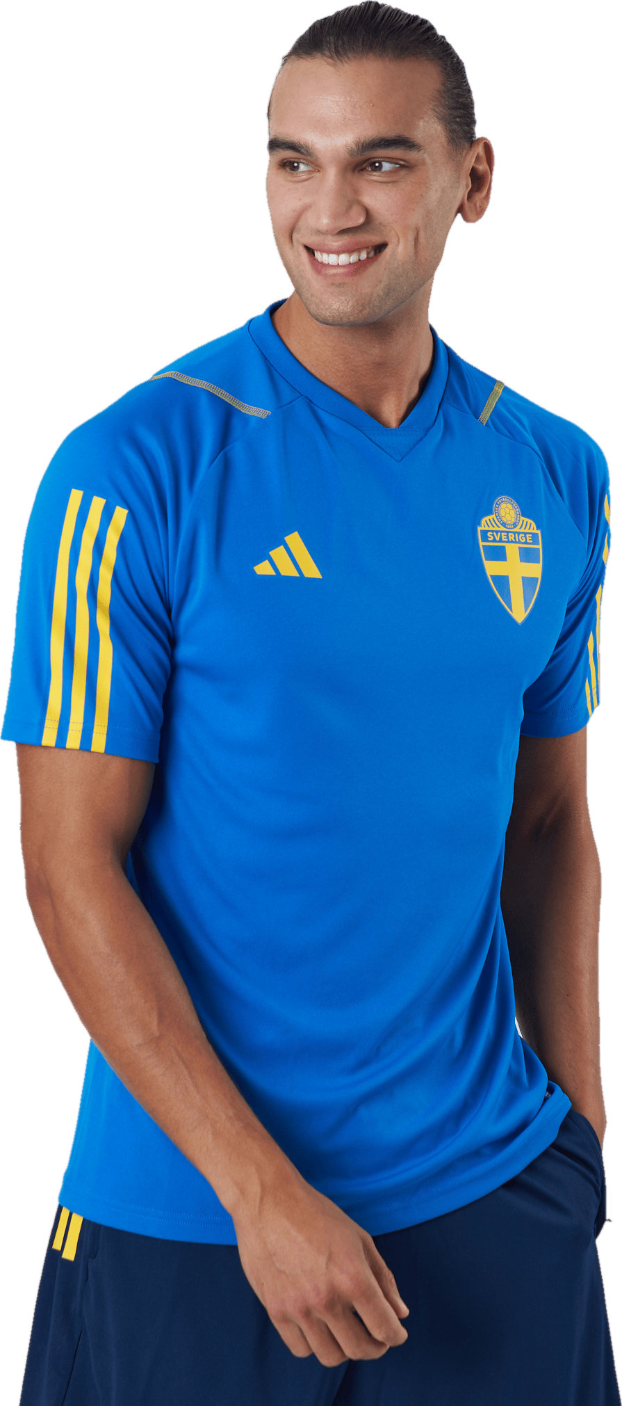Svff Tr Jsy Globlu/eqtyel, Male, Kläder, T-shirt, Fotboll, Blå, XS
