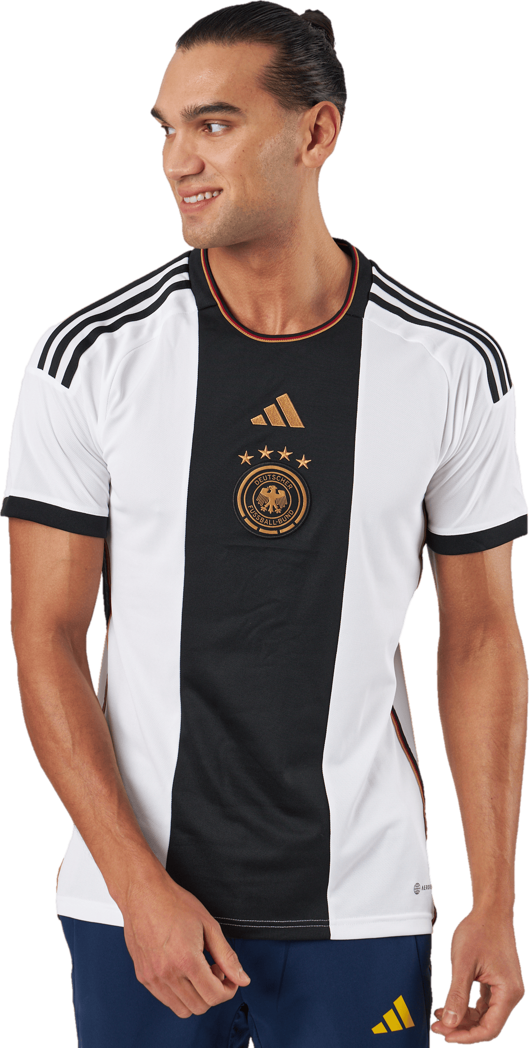 Dfb H Jsy White, Male, Apparels, T-shirt, Soccer, White, L