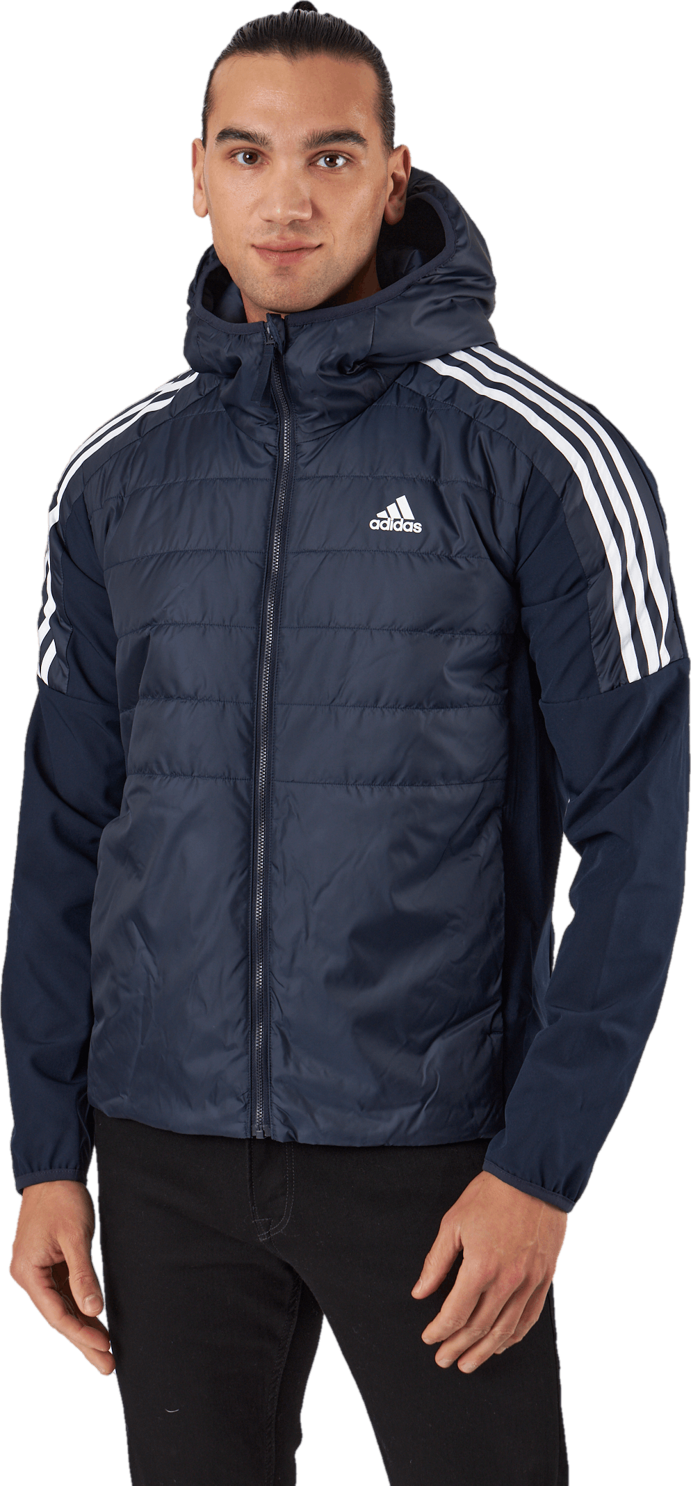 Ess Ins Hyb Jkt Legink, Male, Aparelhos, jaquetas, Azul, M