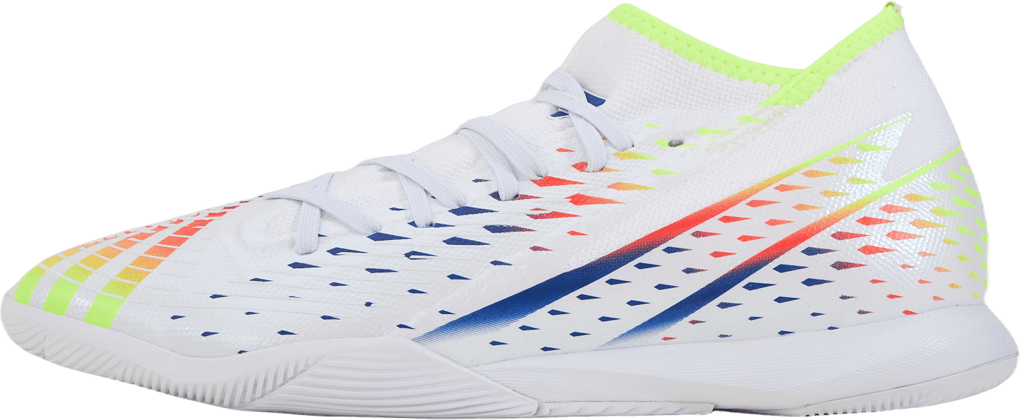 Predator Edge.3 In Ftwwht/syello/poblue, Unisex, Schoenen, Training schoenen, Voetbal, Wit, EU 43 1/3