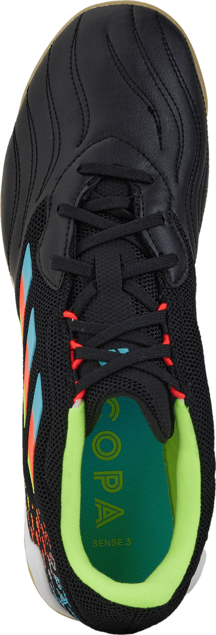 Copa Sense.3 Indoor Boots Core Black / Bright Cyan / Team Solar Yellow - Bild 5