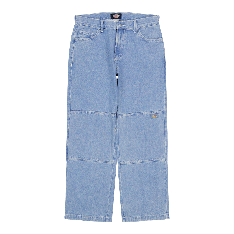 Double Knee Denim Pant Light Wash