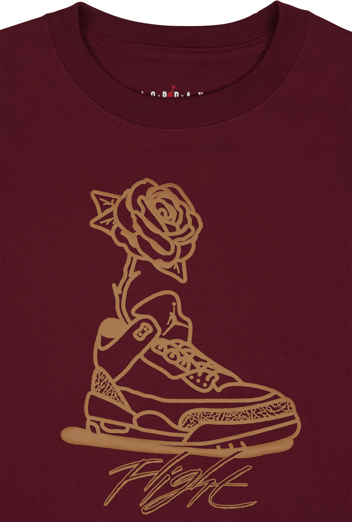 W J Flight Gf Gfx Tee Cherrywood - Bild 3