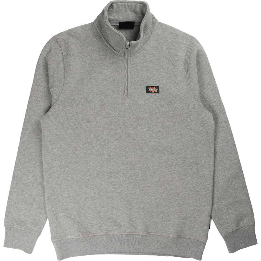 Oakport Quarter Zip Grey Melange