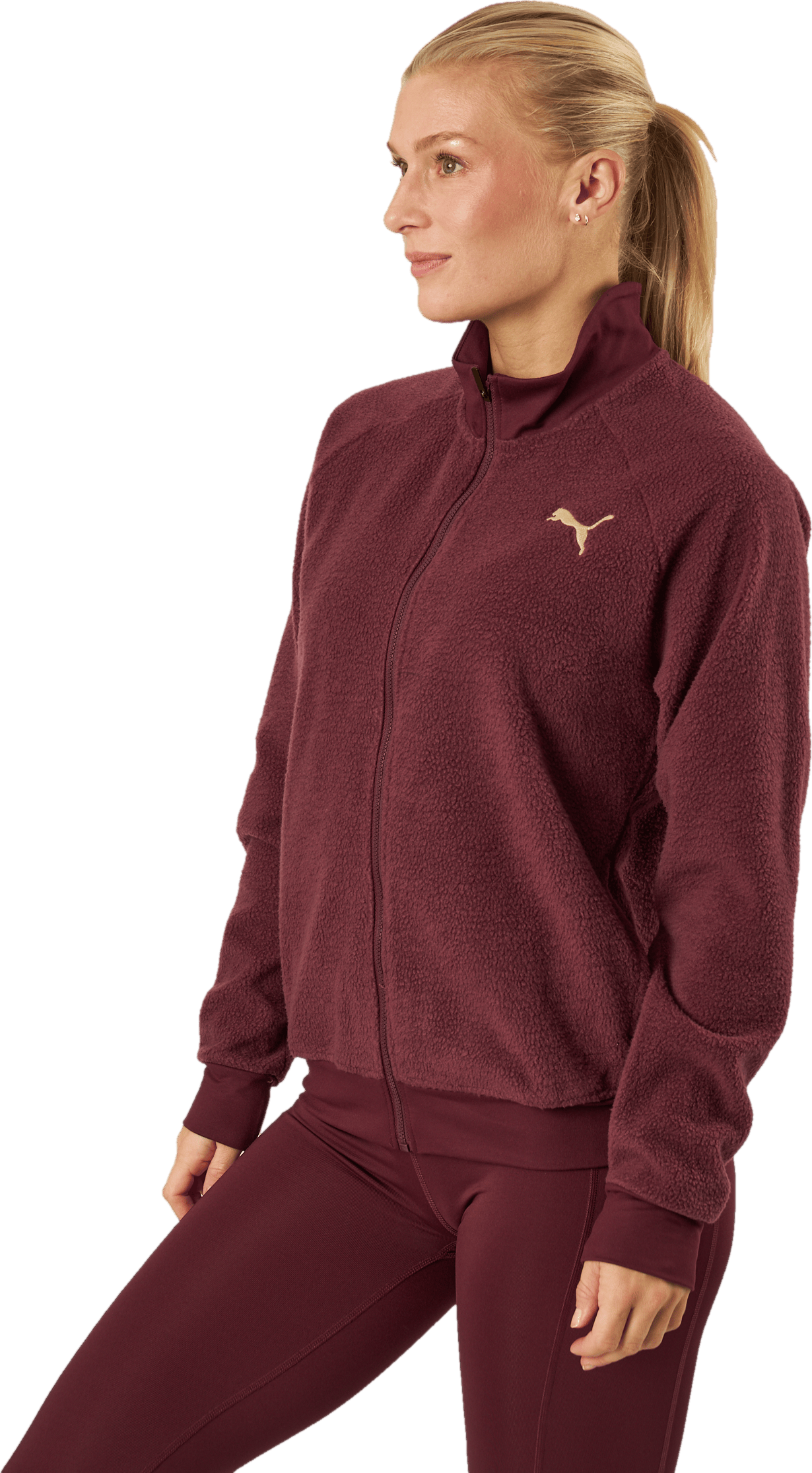 Puma Fit Sherpa Jacket Aubergine-puma Black - Bild 2