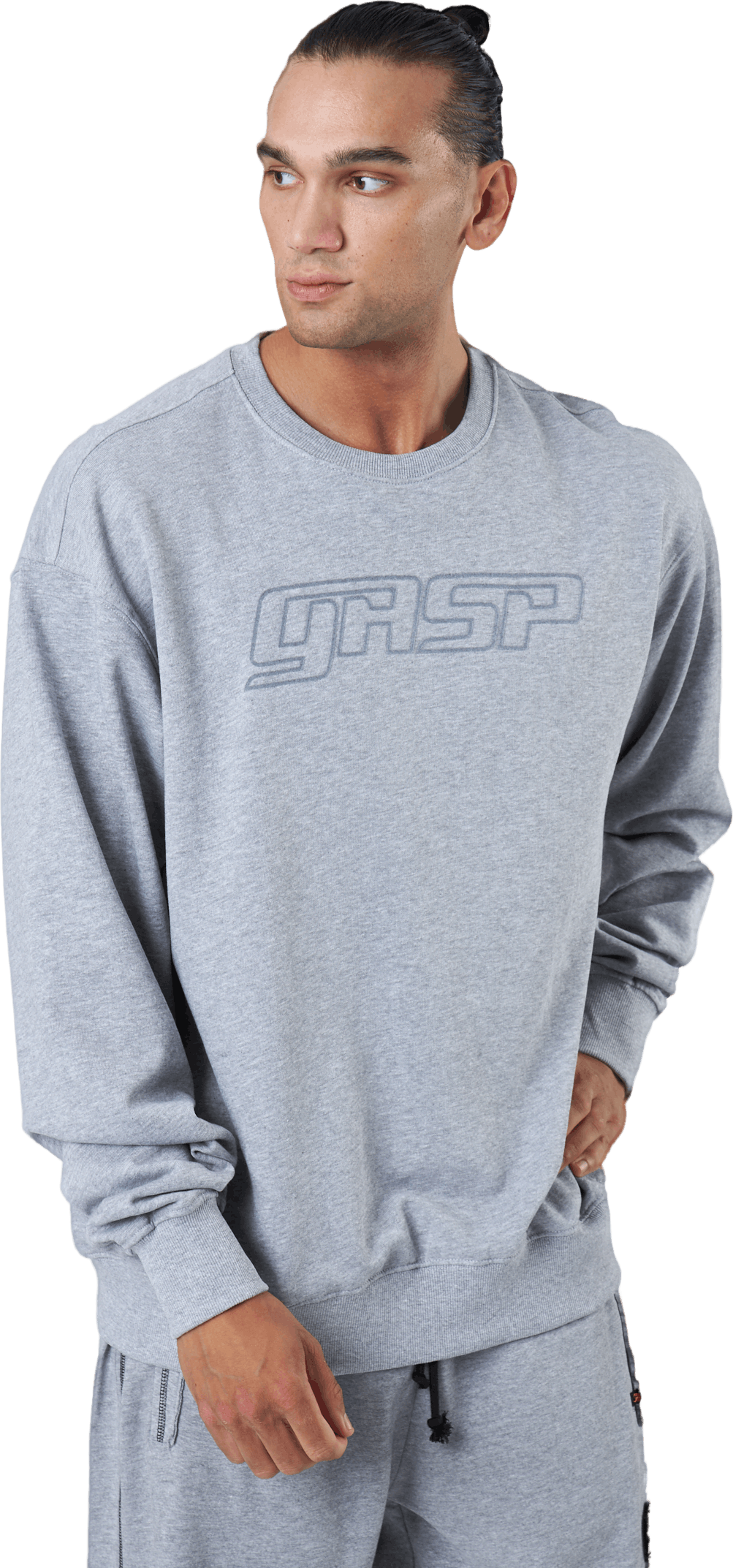 Division Crewneck Grey Melange, Male, Vaatteet, Paidat, Treeni, Harmaa, S