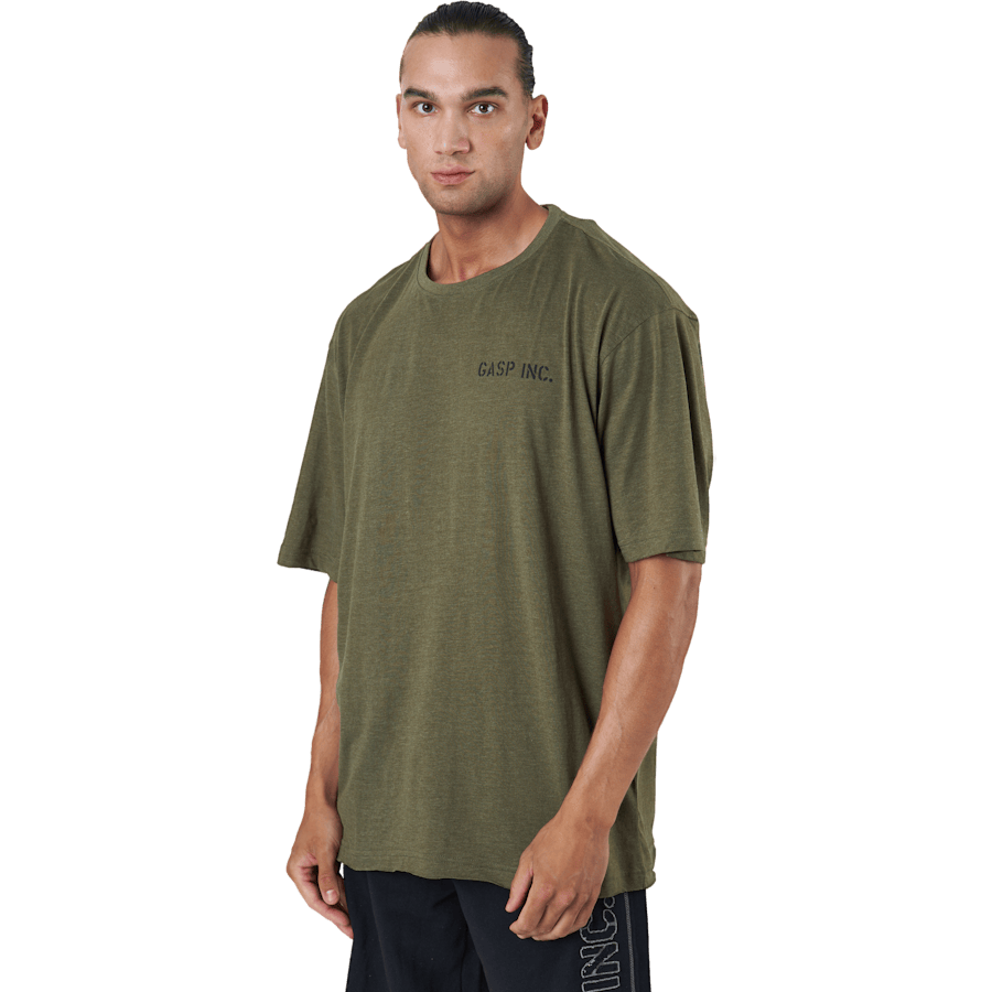 Division Iron Tee Army Green Melange