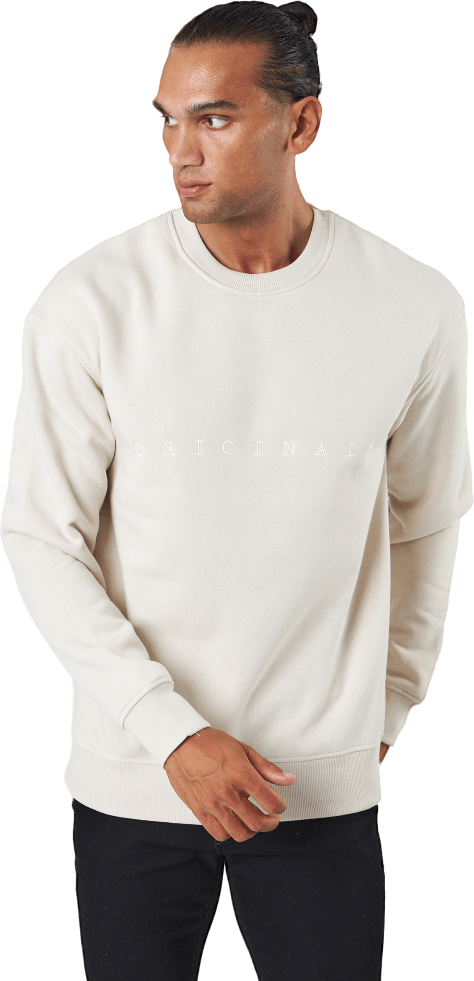 Jorcopenhagen Big Sweat Crew N Moonbeam, Male, Odzież, Koszule, Beżowy, XL