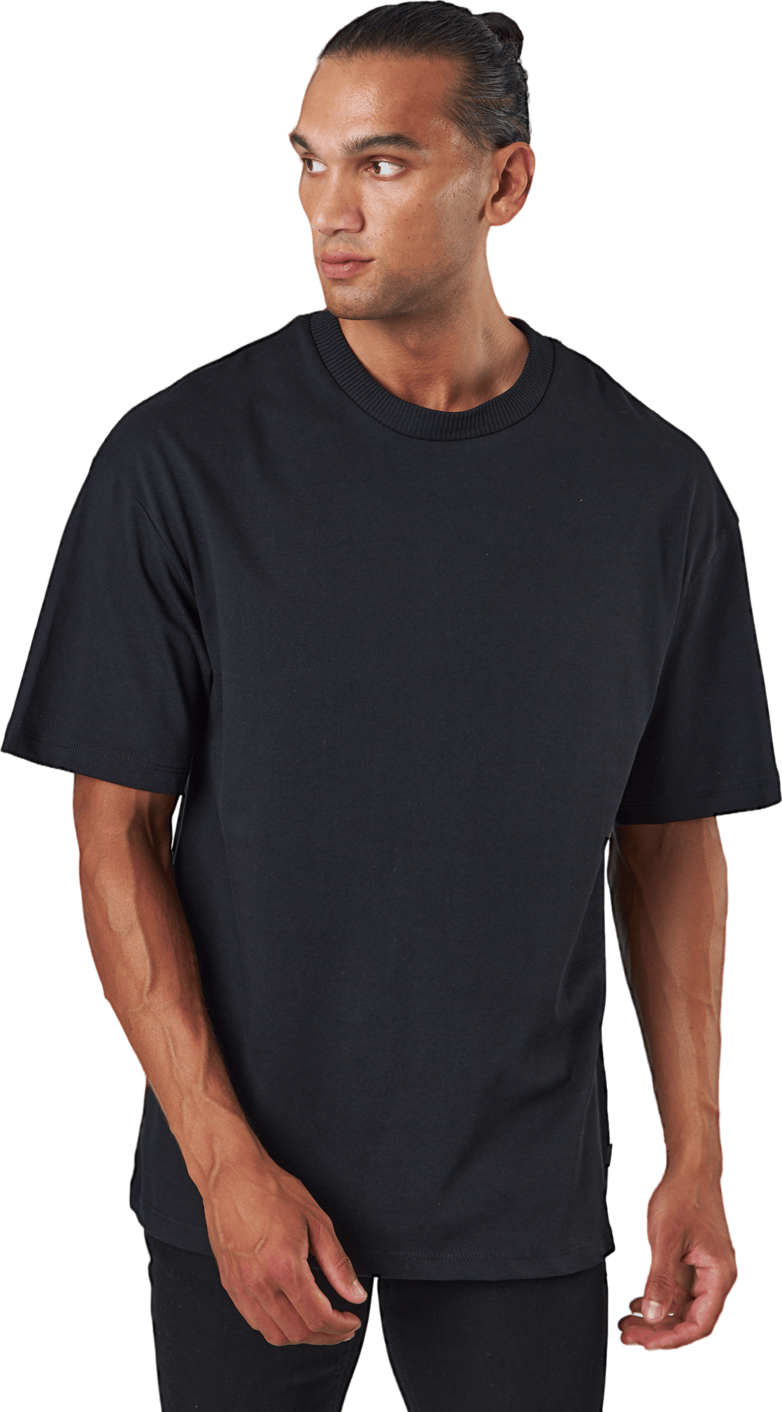Jprblakam Clean Ss Tee Crew Ne Black, Male, Kleding, T-shirt, Zwart, S