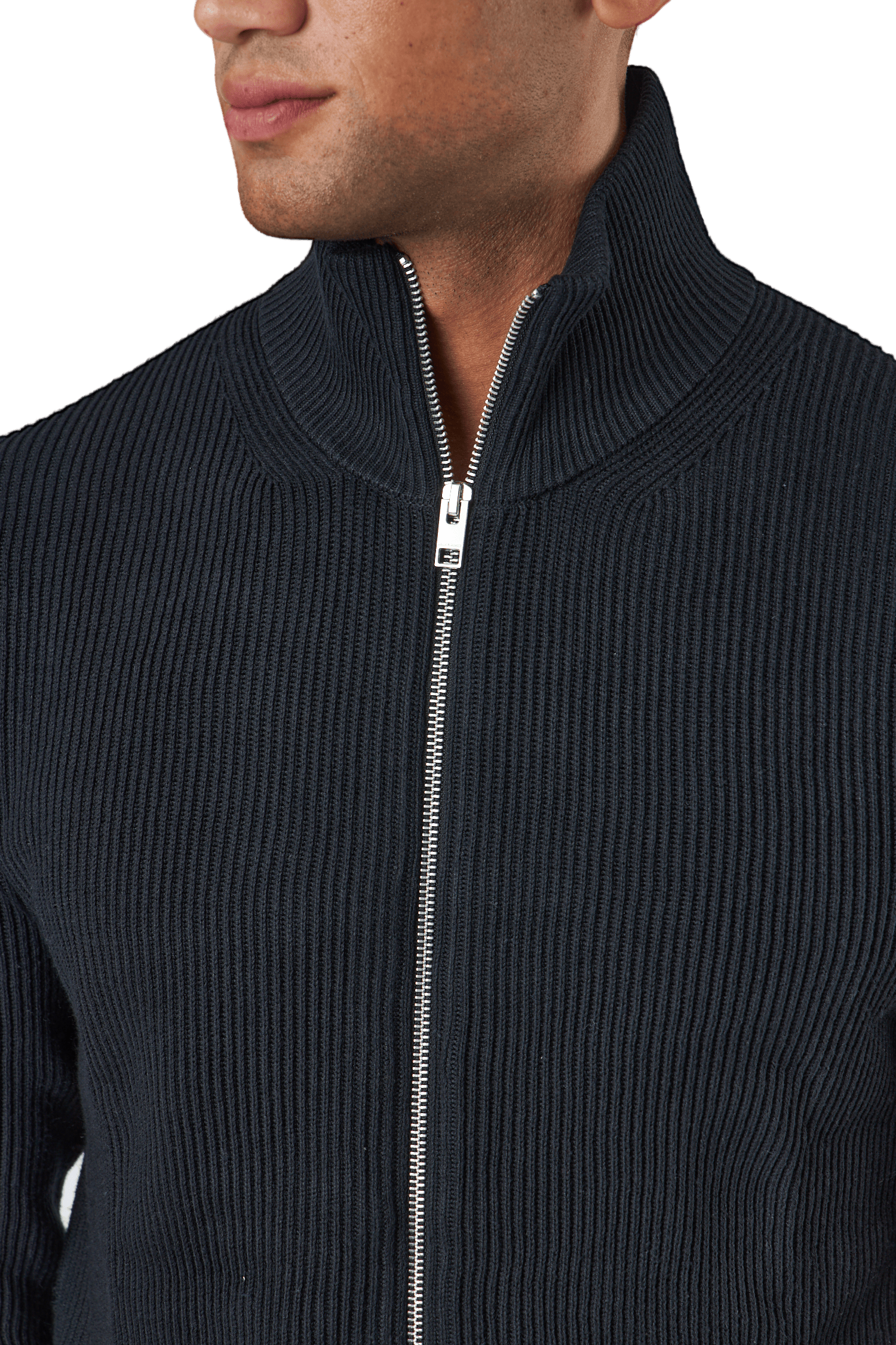Jprperfect Knit Zip Cardigan Black - Bild 4