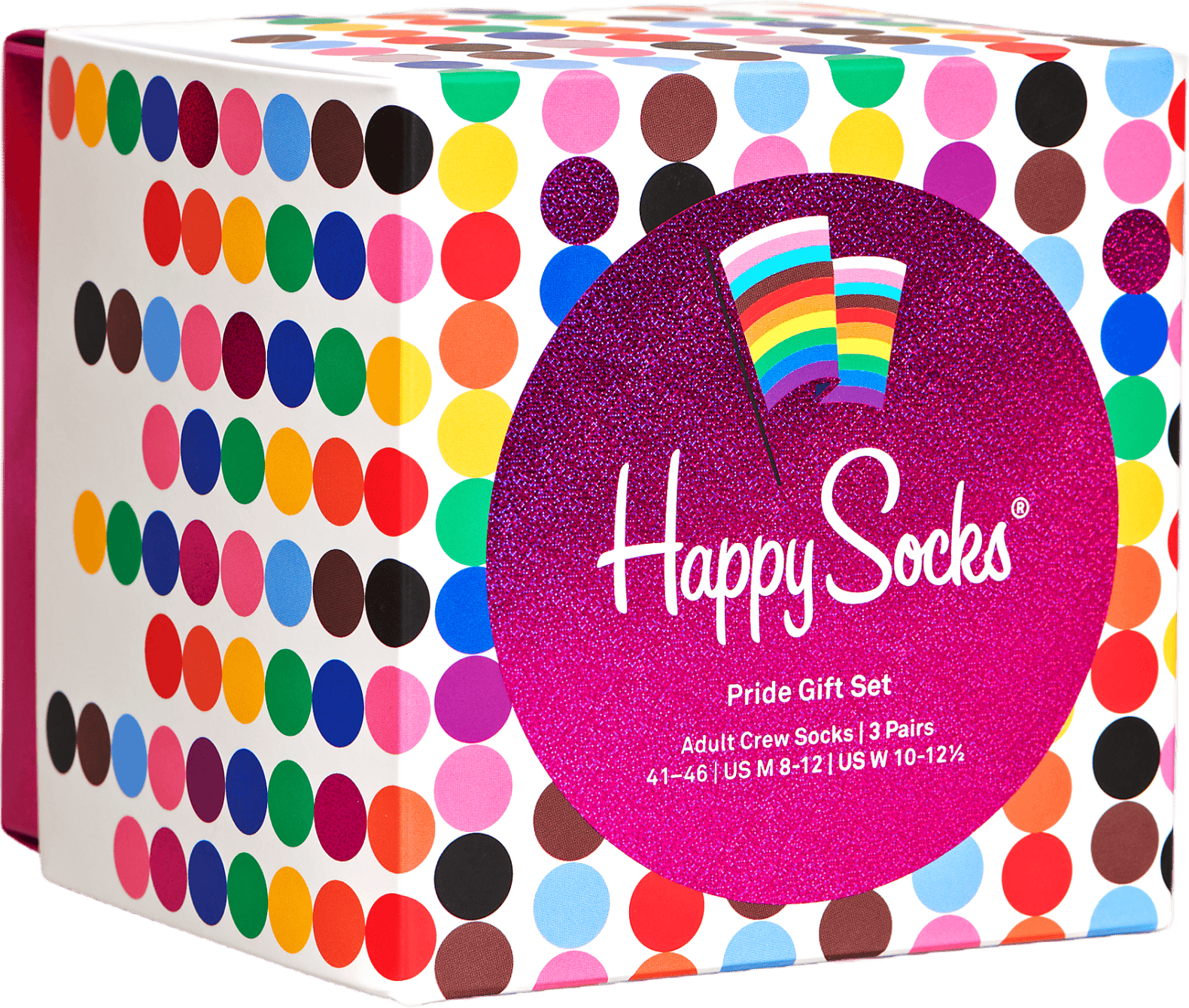 3-pack Pride Socks Gift Set Beige, Unisex, Apparels, Socks, Multi color, 36-40