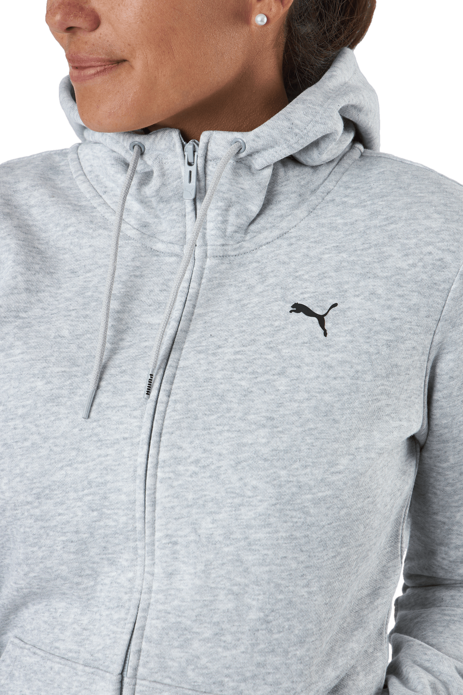 Ess Small Logo Full-zip Hoodie Puma Black Cat - Bild 4
