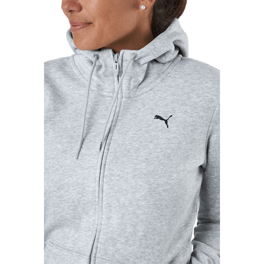 Ess Small Logo Full-zip Hoodie Puma Black Cat - Bild 4