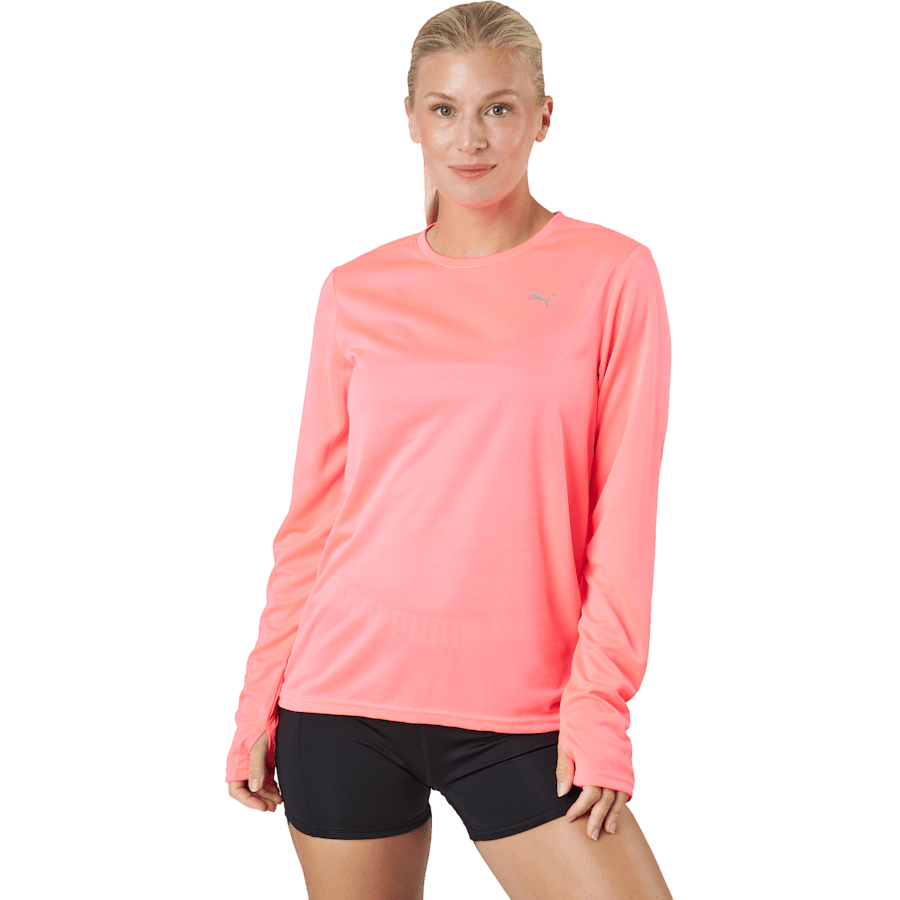 Run Favorite Ls Tee W Sunset Glow