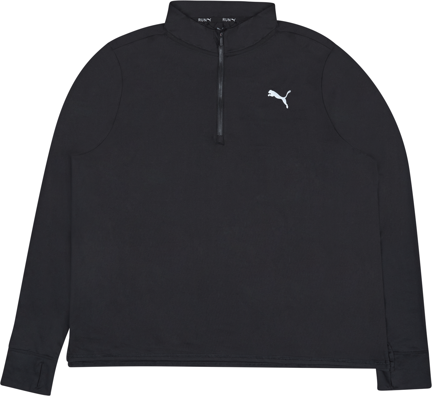 Run Favorite 1/4 Zip M Puma Black, Male, Klær, Skjorter, Svart, XXL