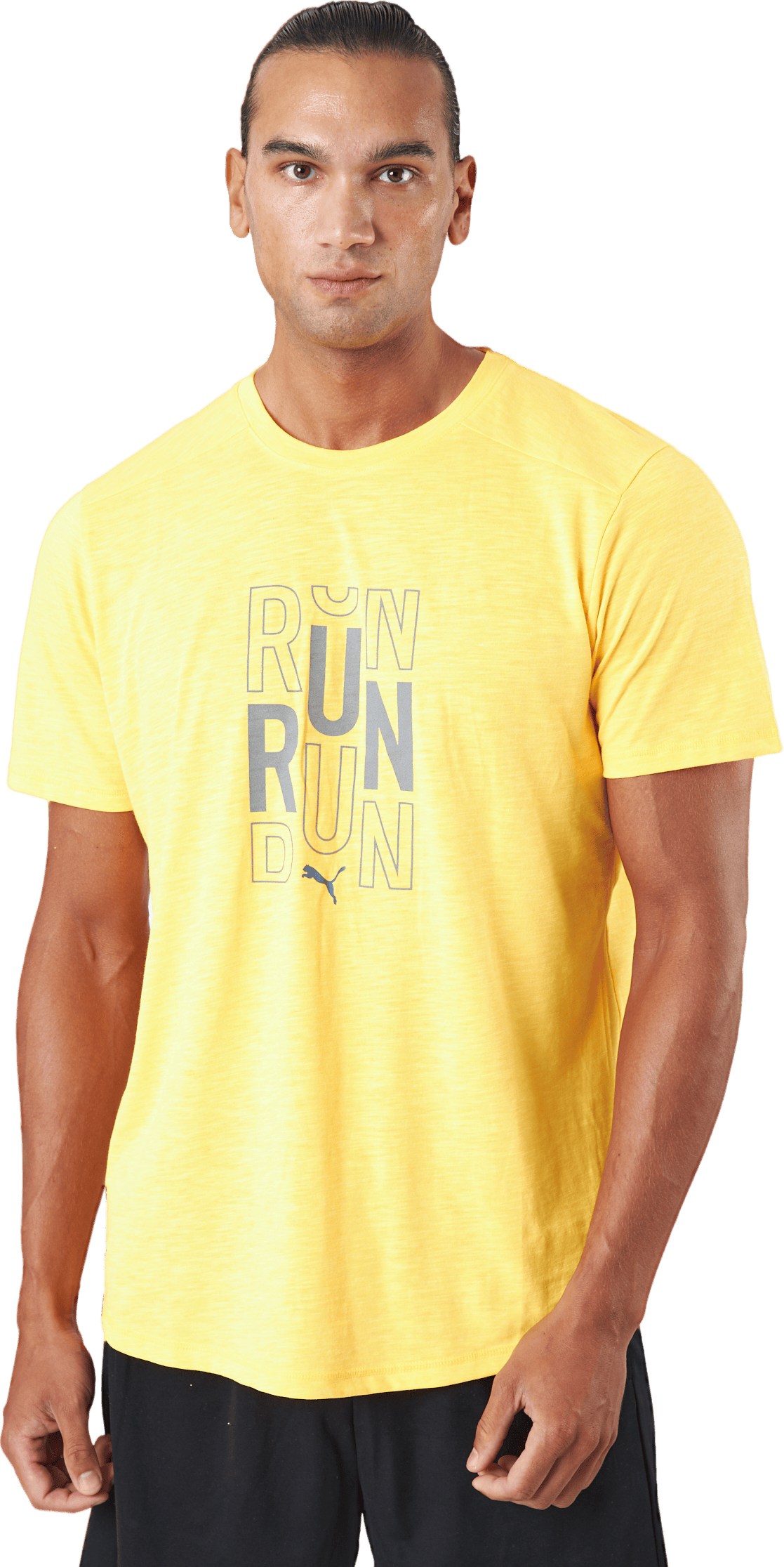 Run Logo Ss Tee M Sun Stream
