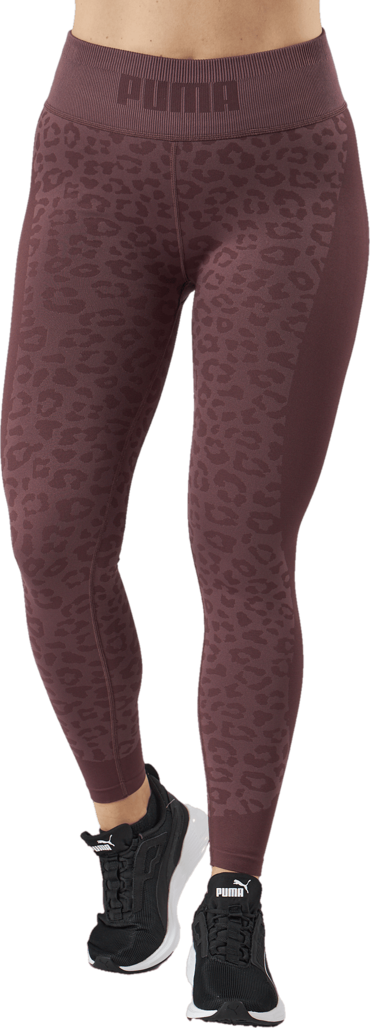 Formknit Seamless High Waist 7 Dusty Plum-leopard Print