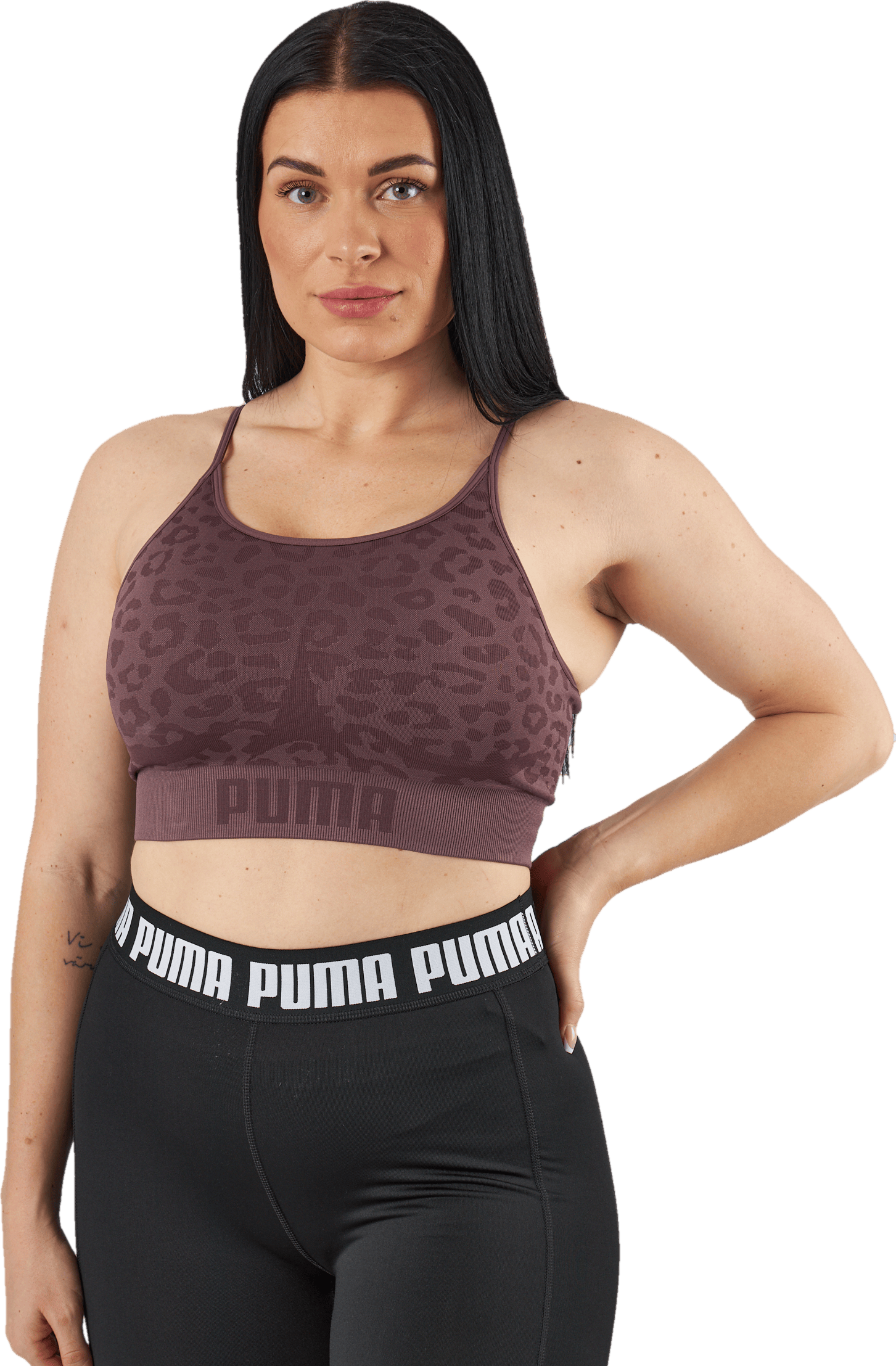 Low Impact Formknit Seamless L Dusty Plum-leopard Print