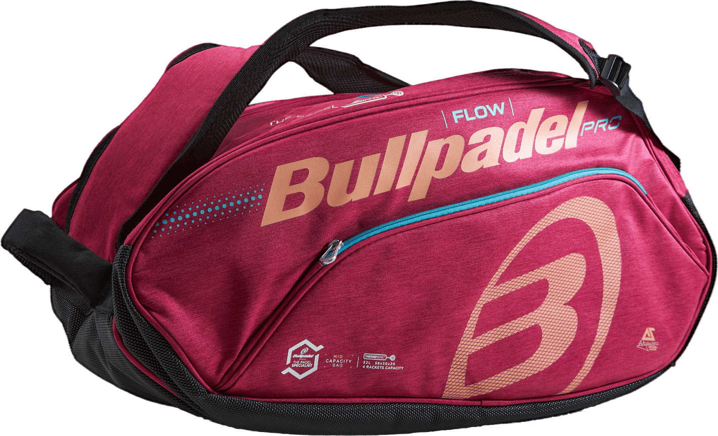 Flowbag 2022 Pink, Unisex, Apparatuur, tassen & rugzakken, Padel, Rood, ONESIZE