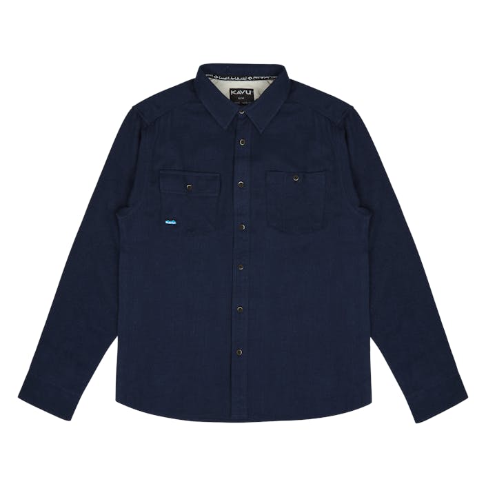 Langley French Navy, Male, Abbigliamento, Camicie, Blu, XL