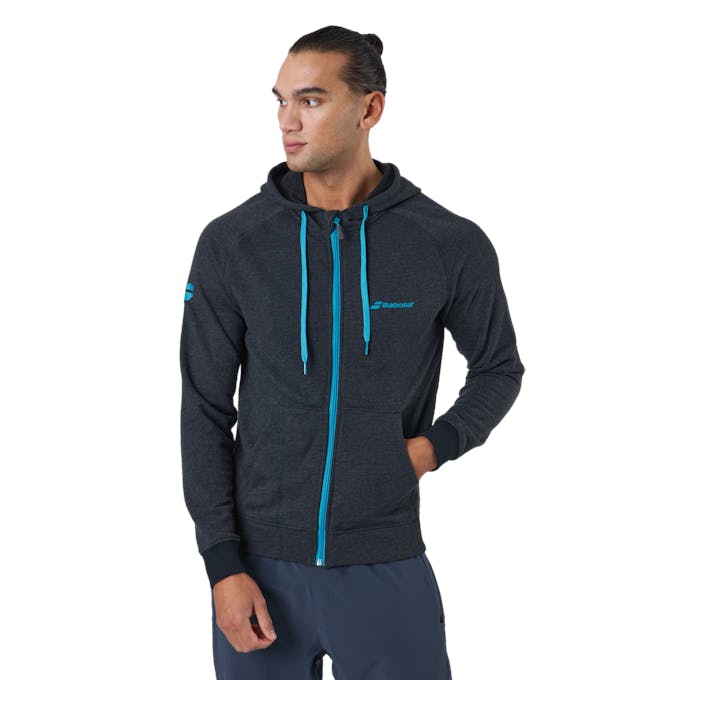 Jacket Exercise Hood Black, Male, Apparels, Shirts, Padel, Blue, XL