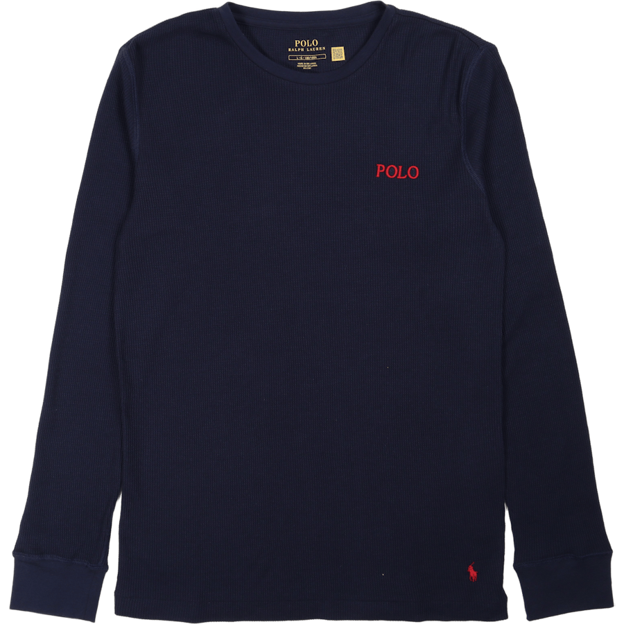 Waffle-Knit Sleep Shirt Cruise Navy