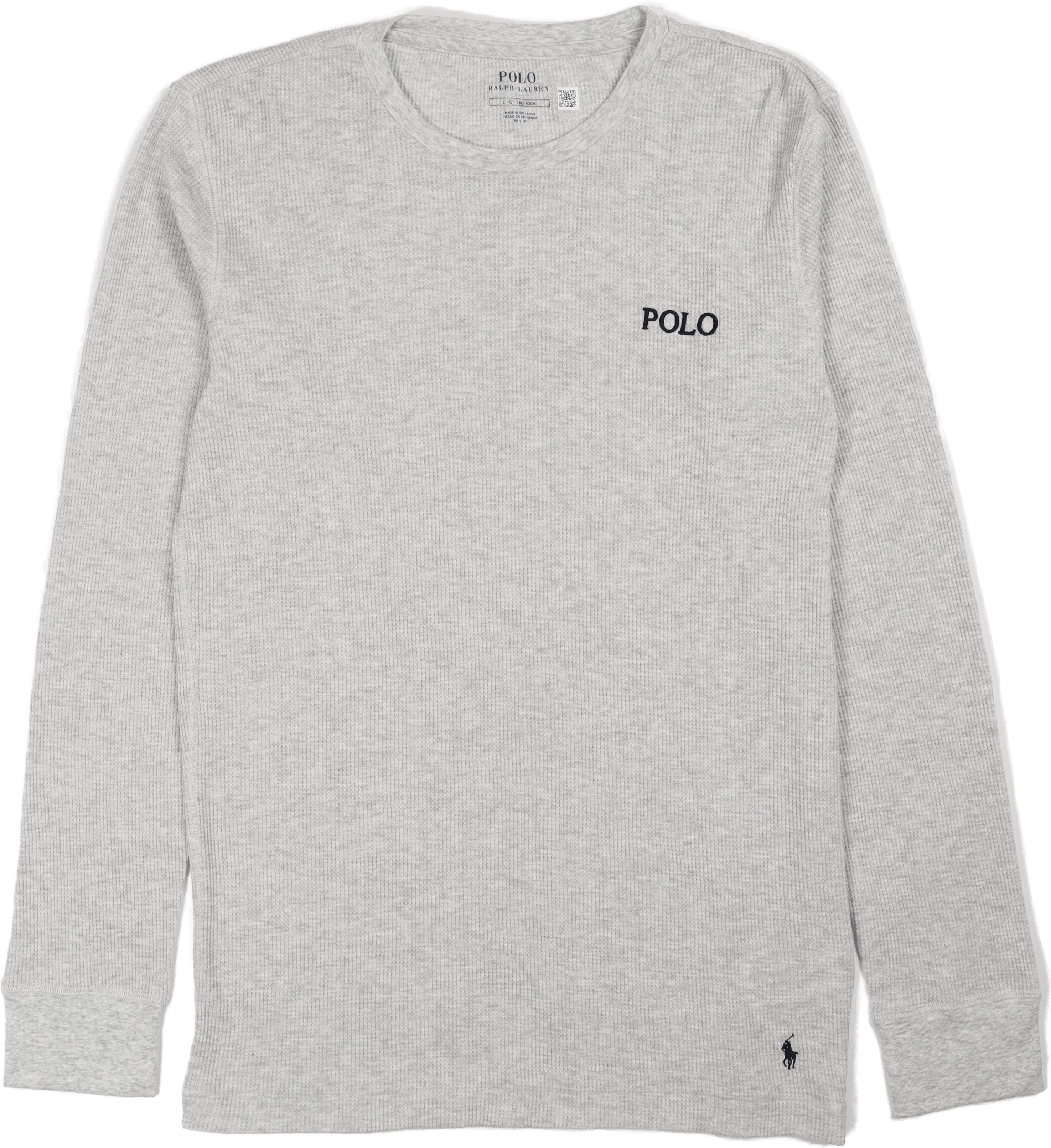 Waffle-Knit Sleep Shirt English Heather