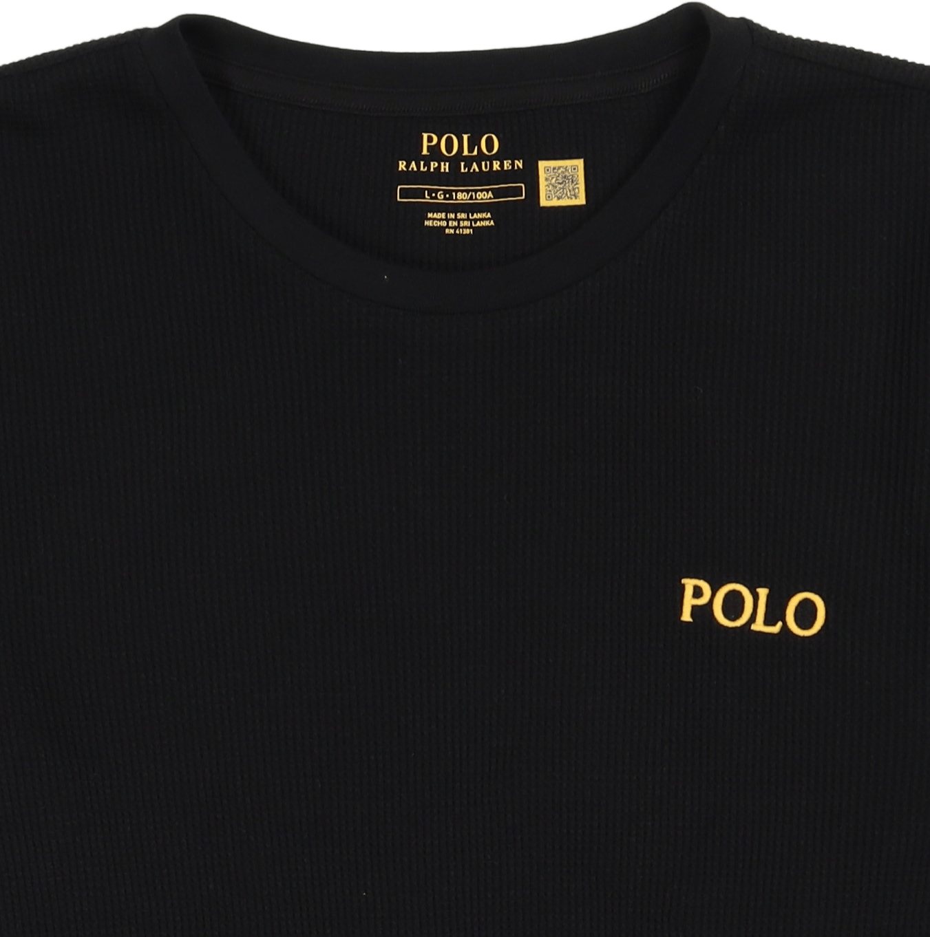 L/s Crew-crew-sleep Top Polo Black Gold Bugle Pp - Bild 2