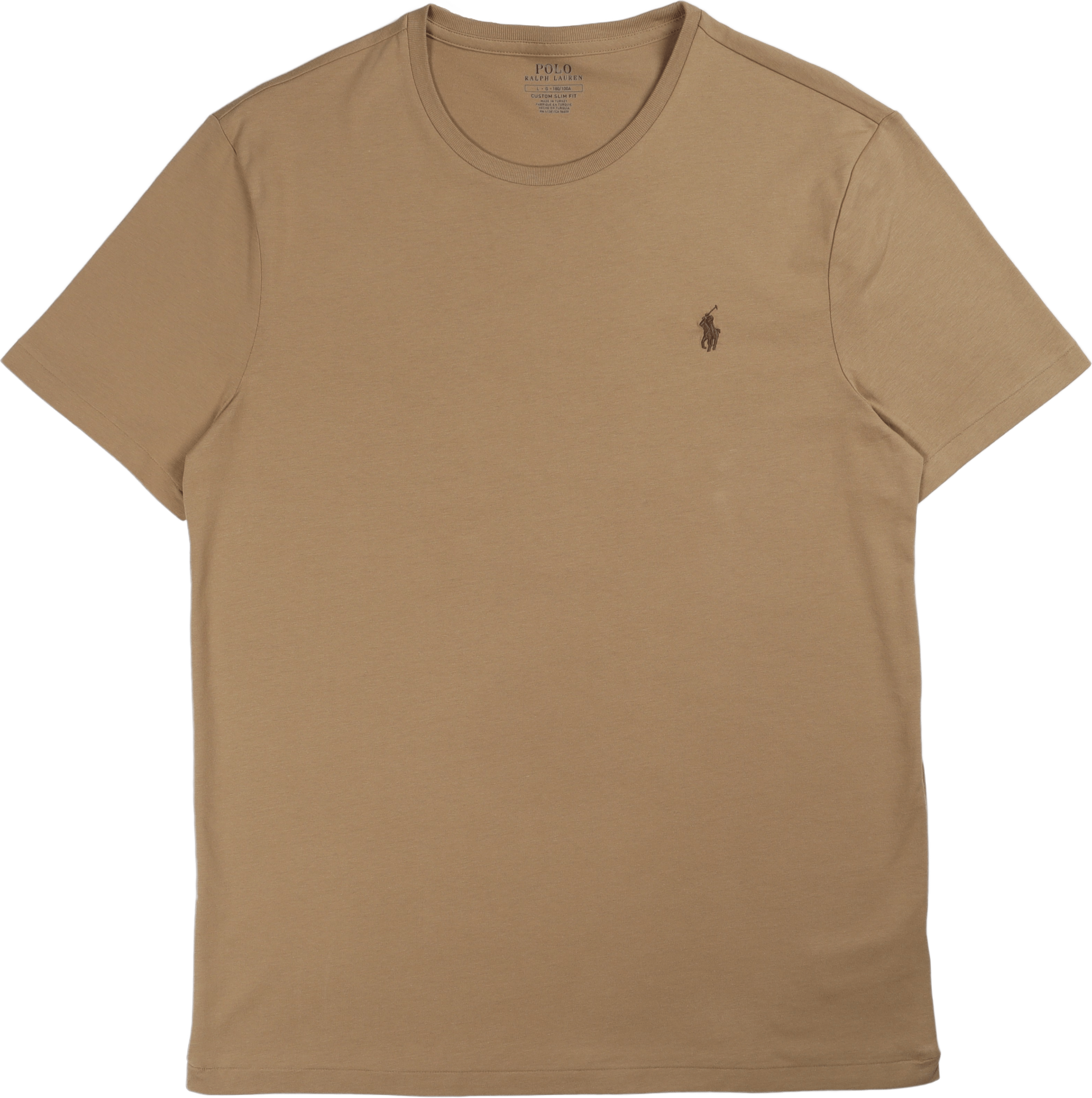 Custom Slim Fit Jersey Crewneck T-Shirt Luxury Tan/C8135