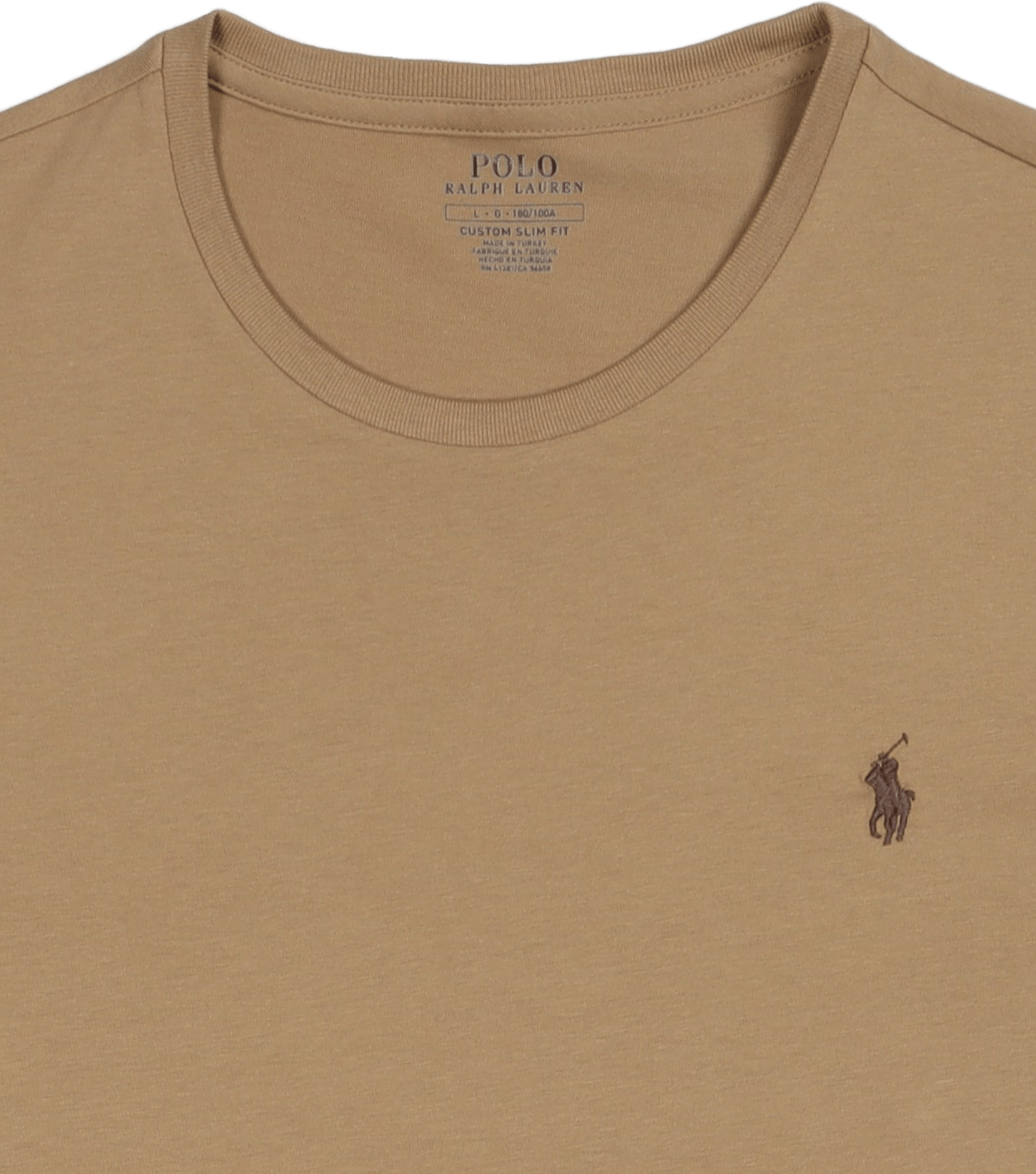 Custom Slim Fit Jersey Crewneck T-Shirt Luxury Tan/C8135 - Bild 2