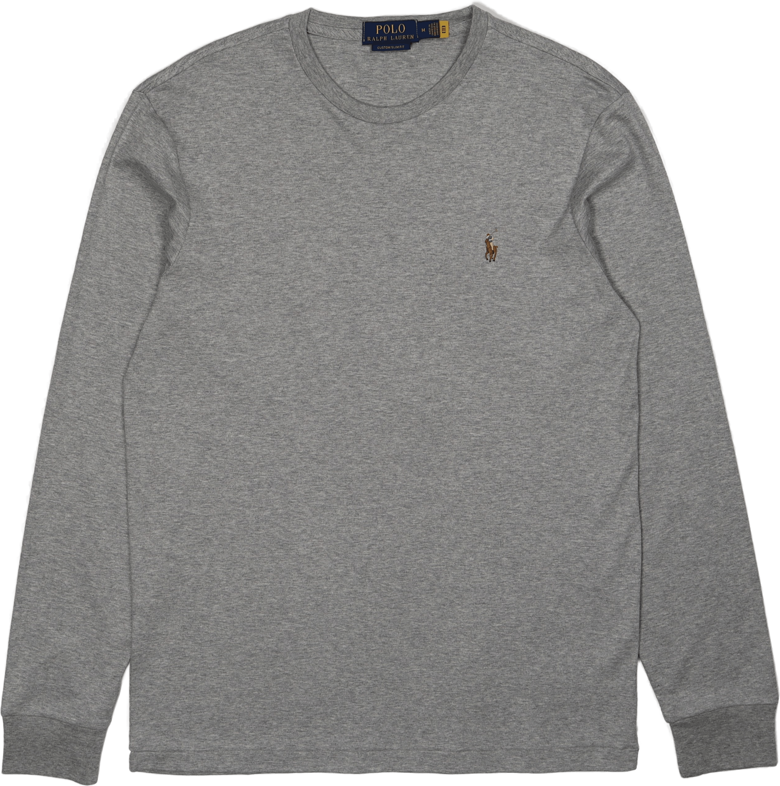 Custom Slim Fit Soft Cotton T-Shirt Andover Heather, Male, Odevy, Tričko, Šedá, M