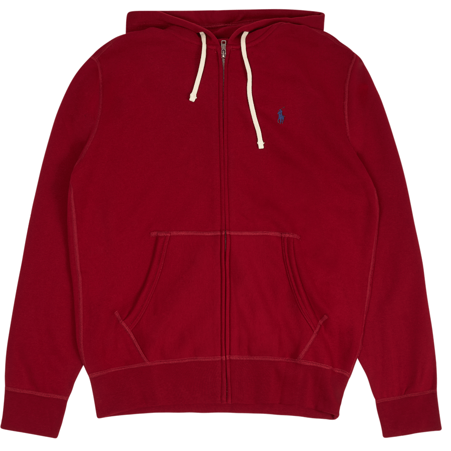 The RL Fleece Full-Zip Hoodie Holiday Red