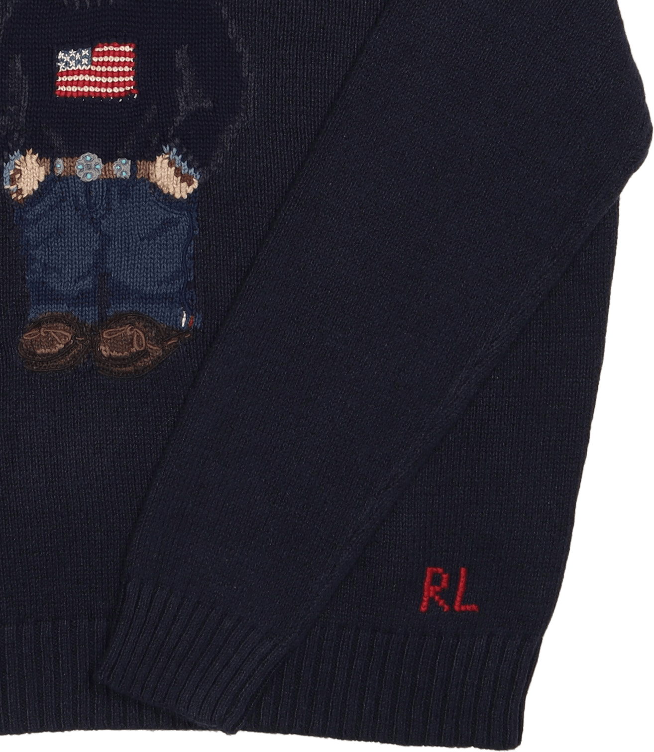 Polo Bear Cotton-Linen Sweater Navy - Bild 3