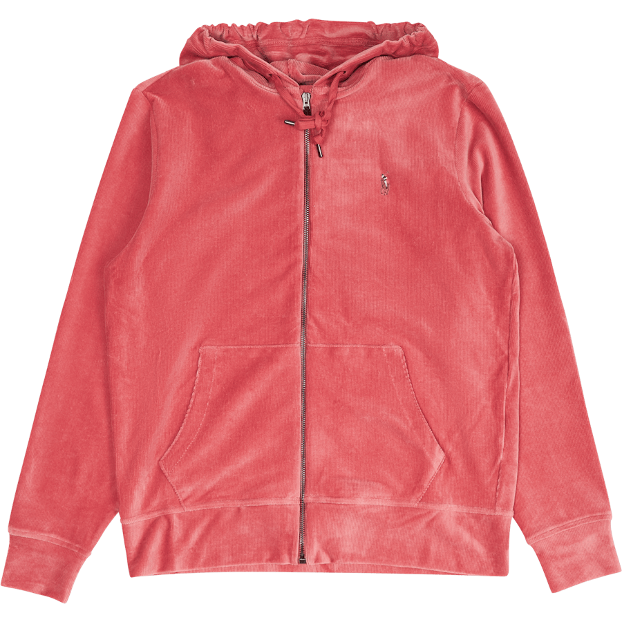 Knit Corduroy Full-Zip Hoodie Adirondack Berry