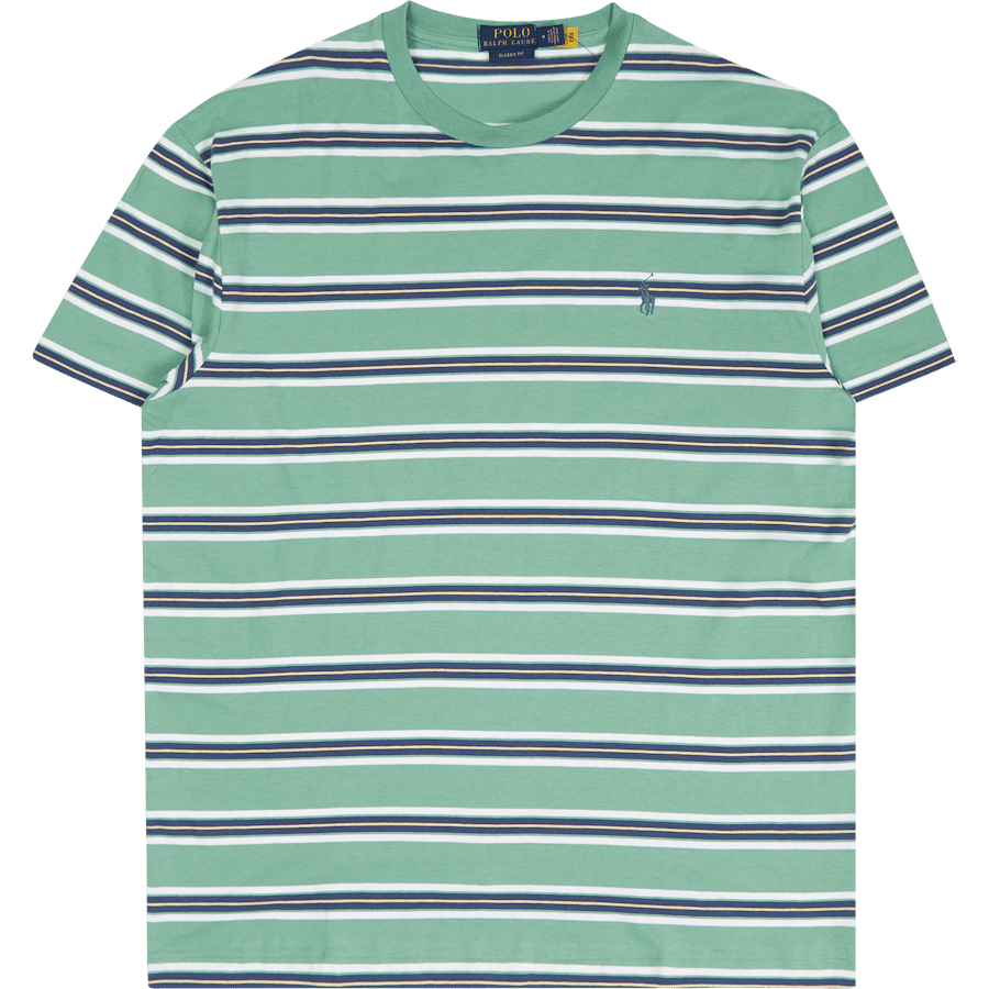 Classic Fit Striped Jersey T-Shirt Haven Green Multi