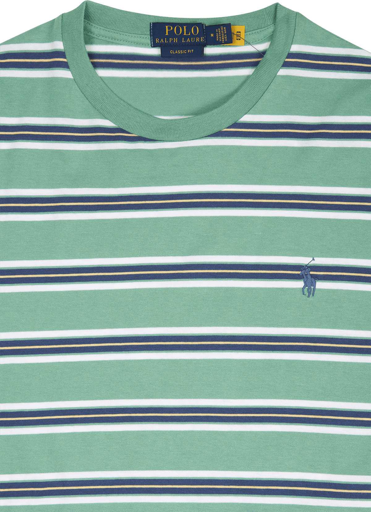 Classic Fit Striped Jersey T-Shirt Haven Green Multi - Bild 3