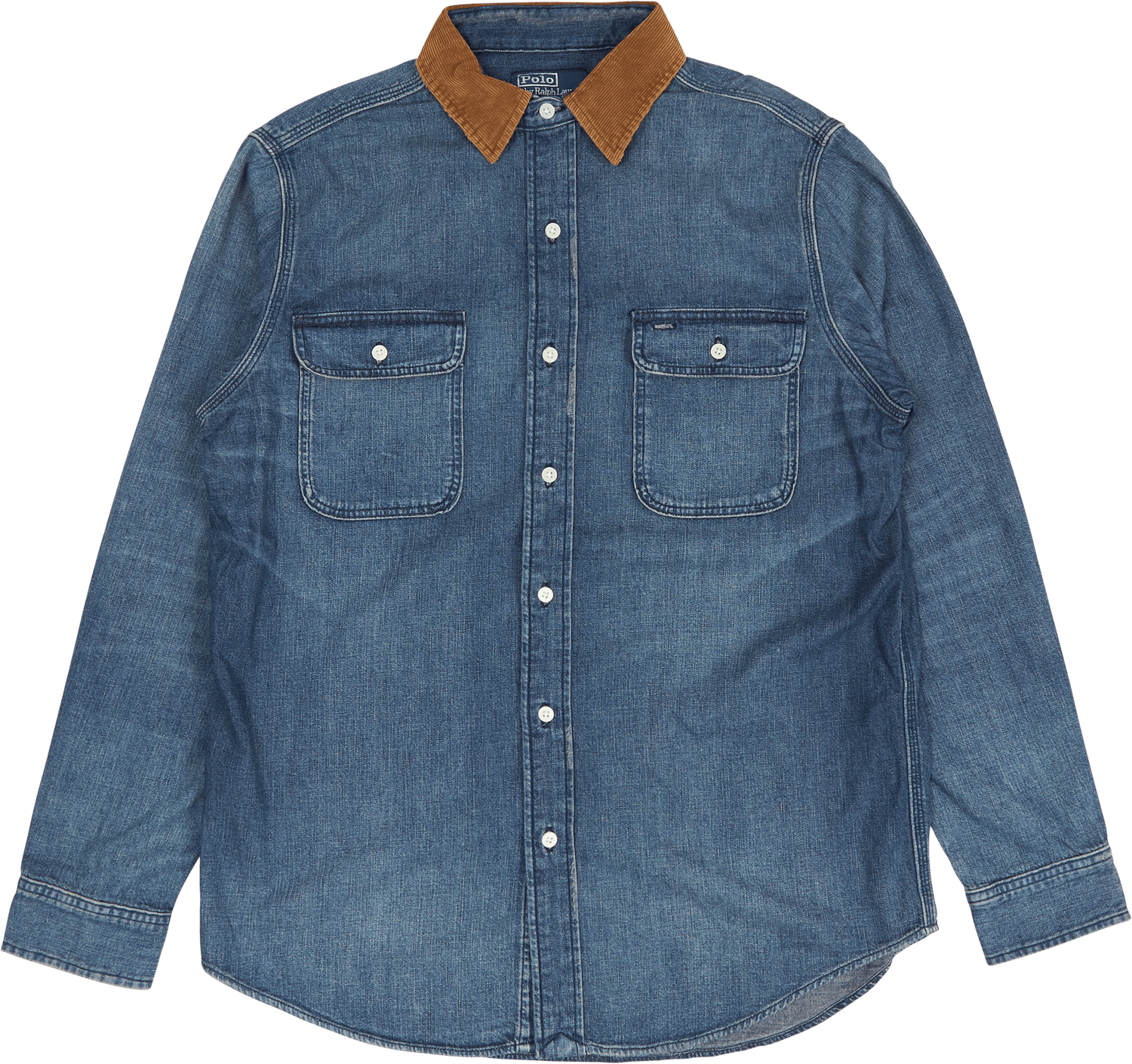 Classic Fit Denim Corduroy-Collar Shirt Northgrove