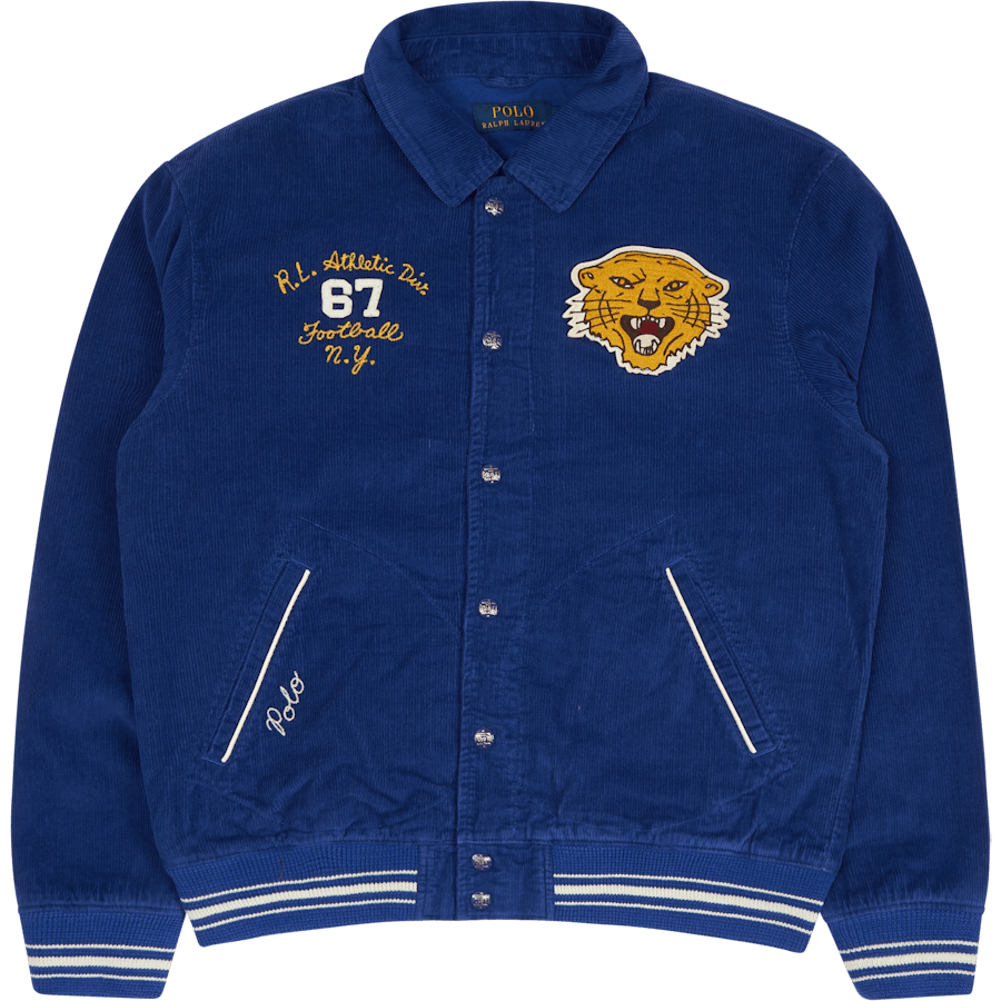 Corduroy Varsity-Inspired Jacket Heritage Royal