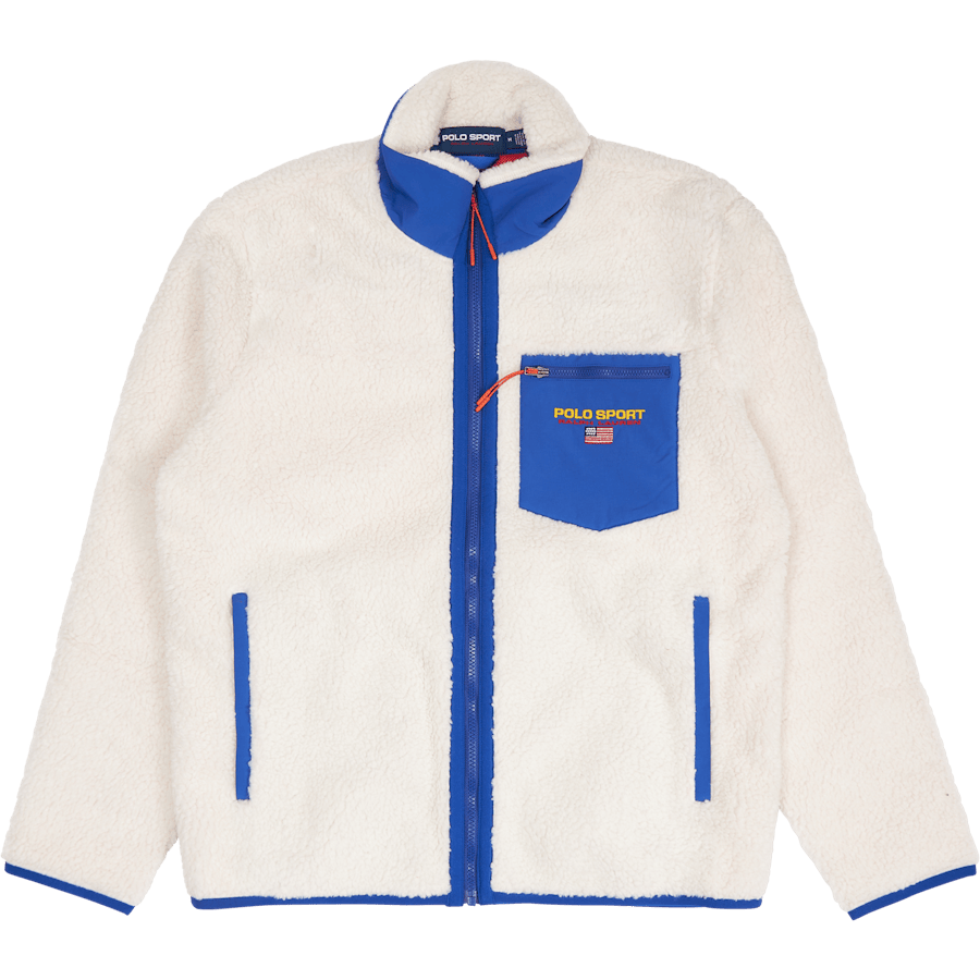 Polo Sport Pile Fleece Sweatshirt Clubhouse Cream/Sapphire Star