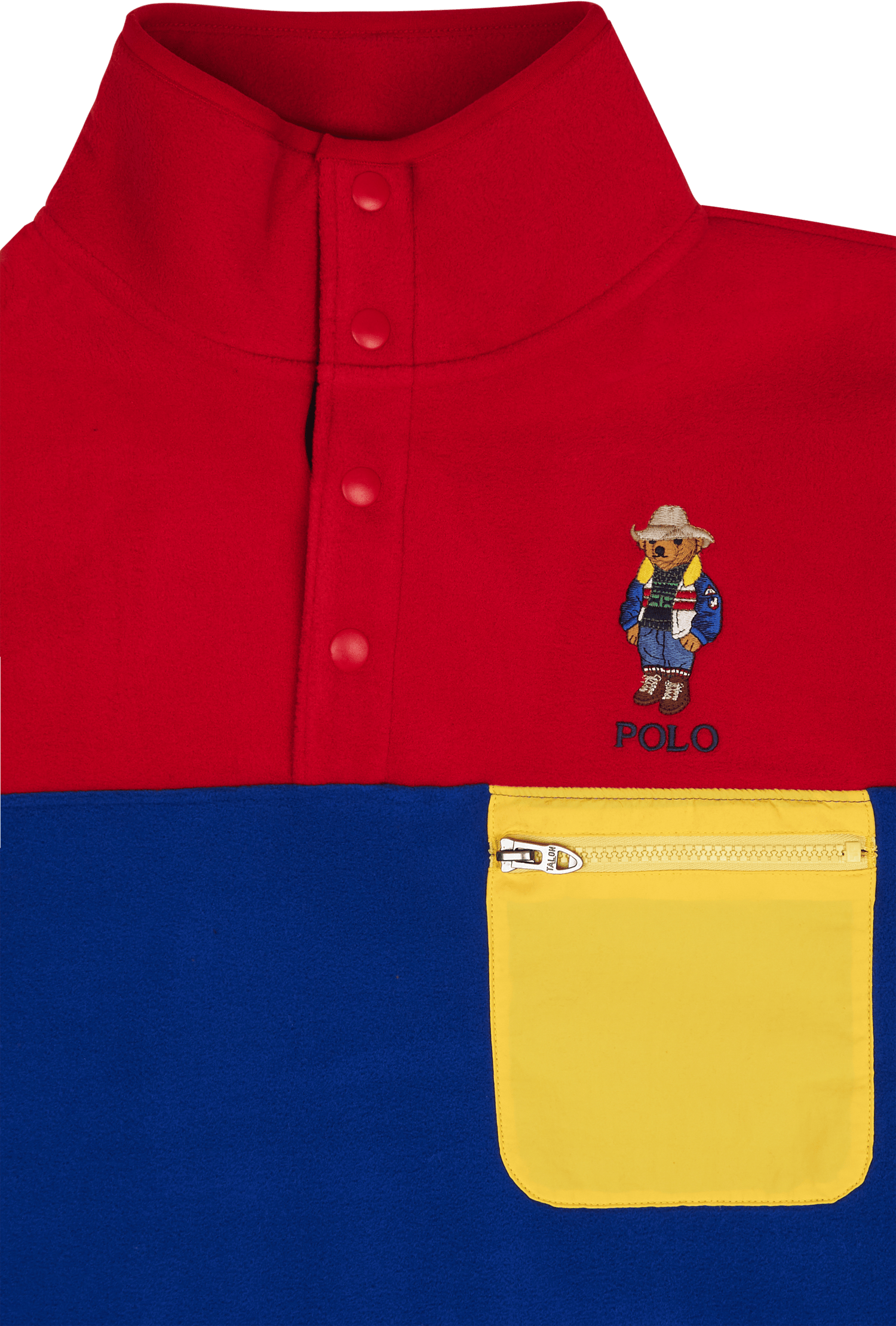 Polo Bear Brushed Fleece Pullover Hol22 Rl2000 Rd/Royl Sunv Bear - Bild 3