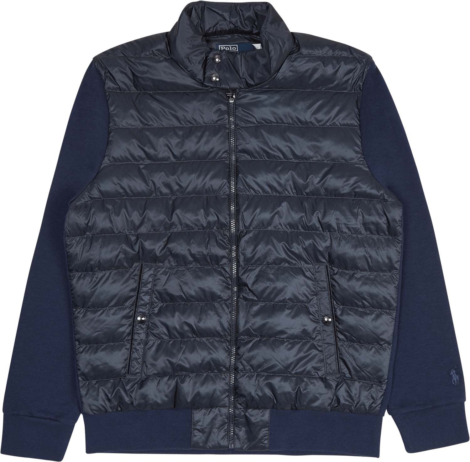 Herringbone-Print Hybrid Jacket Herringbone Newport Navy